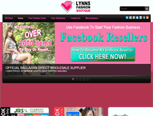 Tablet Screenshot of lynnsfashionboutique.com